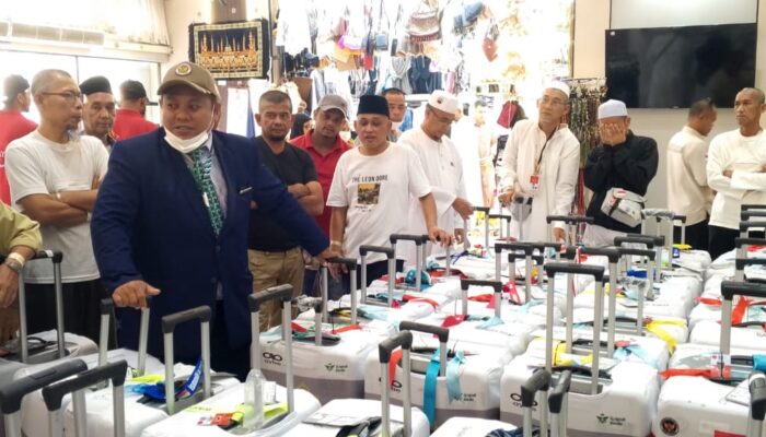 Jemaah Haji Kloter 7 Embarkasi PLM Tiba di Palembang