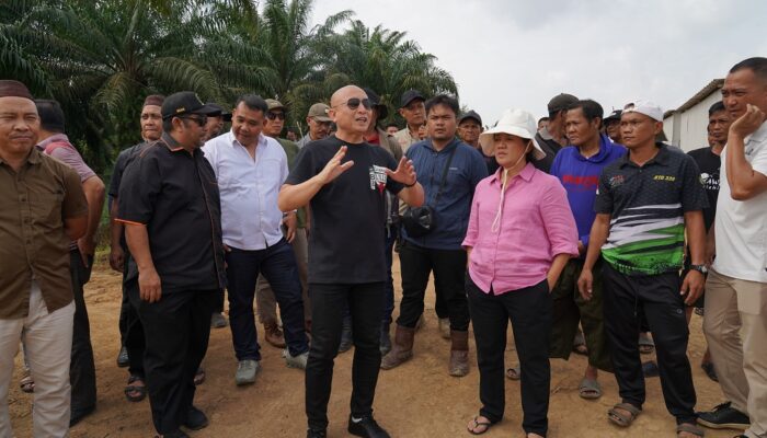 DPRD Babel Turun Tangan, Akses Jalan Kebun Warga Desa Nangka Kembali Dibuka PT BPP