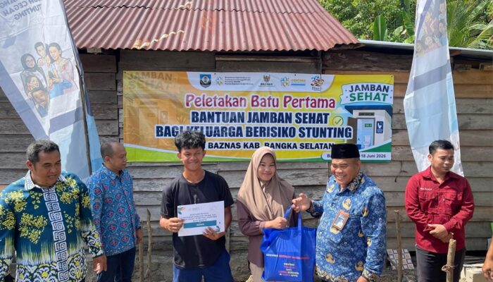 Sambut HARGANAS 2026, BKKBN Babel Hadirkan Program GENTING dan Bangun Jamban Sehat di Pesisir Lepar