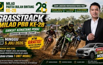 Grasstrack Milad PBB ke-28 Capai Puncak Besok, Pimpinan DPP PBB Hadir di Belitung