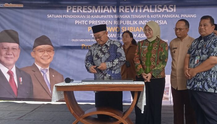 Menteri Abdul Mu’ti Resmikan Revitalisasi Sekolah di Pangkalpinang, Babel Dapat Alokasi Rp99,3 Miliar pada 2025