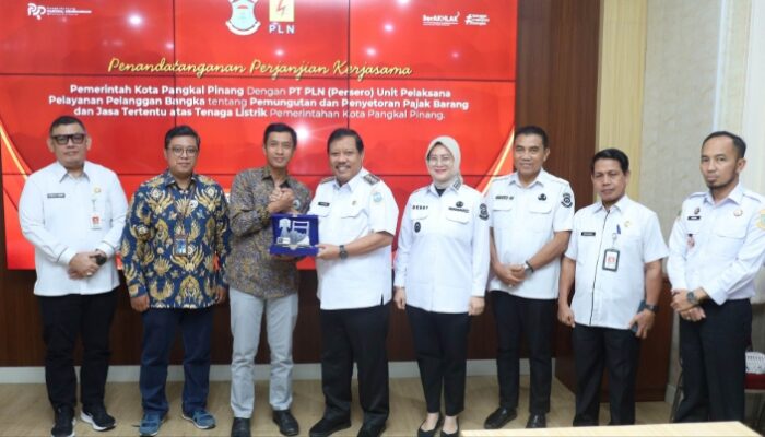 Pemkot Pangkalpinang Gandeng PLN Optimalkan Penerimaan PBJT Tenaga Listrik