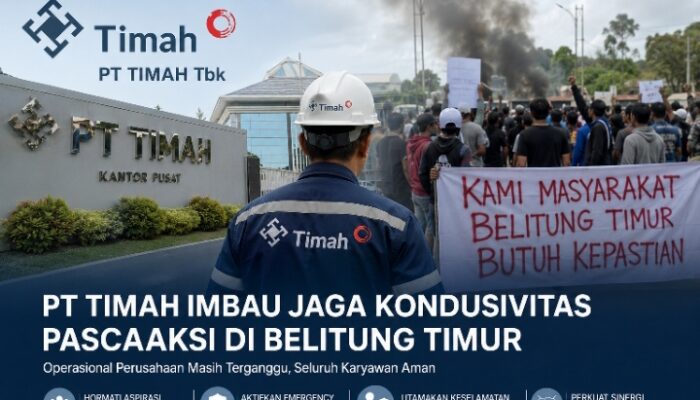PT Timah Imbau Jaga Kondusivitas Pascademo di Belitung Timur, Operasional Masih Terganggu