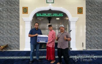 Dukung Kenyamanan Ibadah Jamaah, PT TIMAH Serahkan Bantuan untuk Masjid Nurul Fatah di Kabupaten Belitung