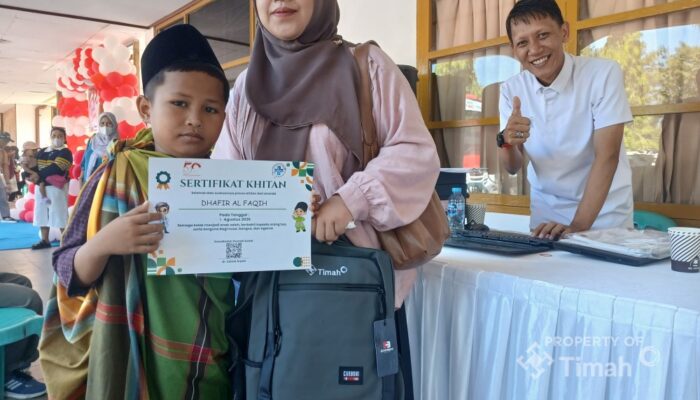 Khitanan Massal Bulan Bakti HUT ke-50 PT TIMAH Disambut Antusias Warga Bangka Barat, Ringankan Beban Ekonomi Keluarga