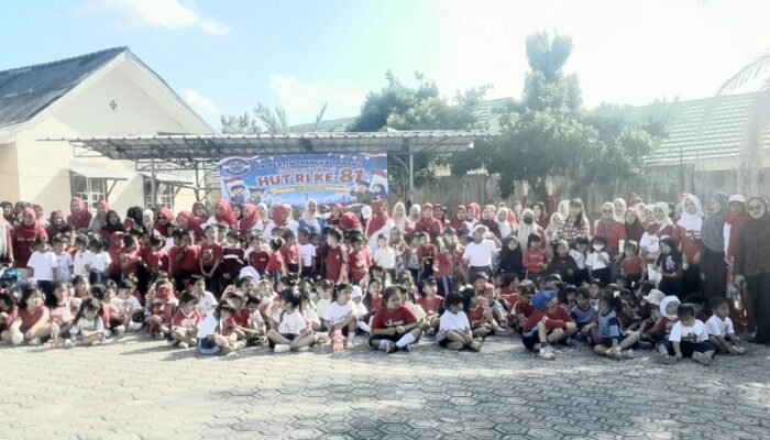 TK Pertiwi Pangkalpinang Semarakkan HUT ke-81 RI, Tanamkan Nilai Kebangsaan Sejak Dini