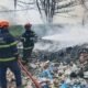 TPA Parit Enam Kembali Terbakar, Asap Tebal Kepung Permukiman Pangkalpinang