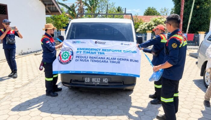 ERG PT TIMAH Salurkan Bantuan Sembako dan Perlengkapan Pengungsian untuk Warga Terdampak Bencana Nagekeo