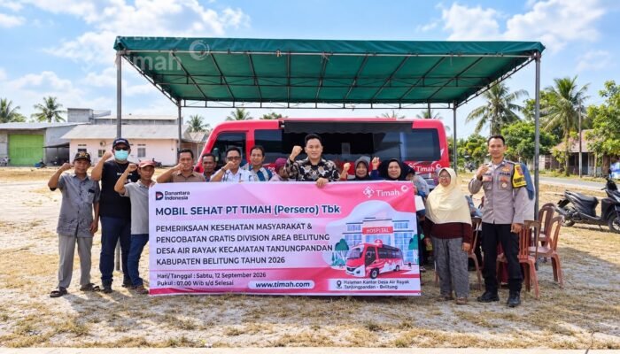 PT TIMAH Hadirkan Layanan Kesehatan Gratis, 109 Warga Air Rayak Dapat Pemeriksaan