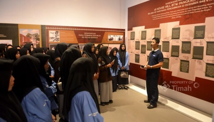 Museum Timah Indonesia  Pangkalpinang Jadi Ruang Belajar Siswa, Teknologi Kapal Isap Tarik Perhatian Pelajar Teknik Alat Berat