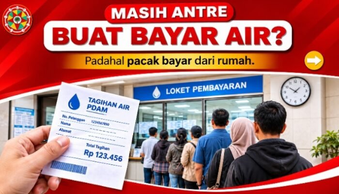 Bayar Tagihan PDAM Tirta Pinang Tak Perlu ke Loket, Cukup Lewat Ponsel