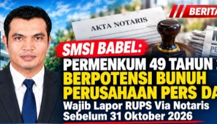 Aturan RUPS Tahunan Jadi Beban Baru, SMSI Babel Desak Solusi untuk Pers Daerah