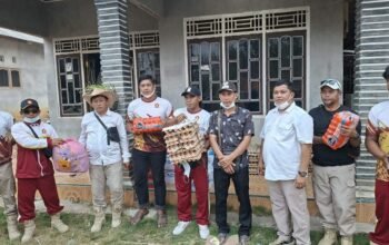 Gerindra Salurkan Bantuan untuk Warga Terdampak Musibah di Dusun Serdang