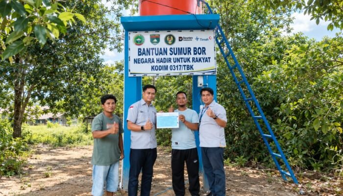 PT TIMAH dan TNI Bersinergi Hadirkan Sumur Bor untuk Warga Karimun di Tengah Musim Kemarau